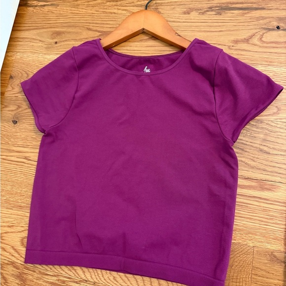 Intimately by Free People Plum Short Sleeve Crop Top size M/L - Picture 6 of 6